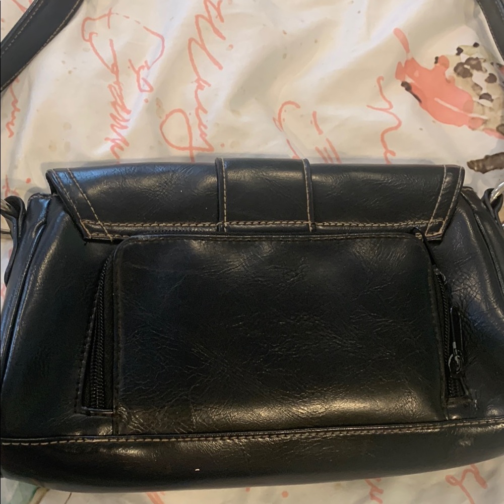 Rosetti Black Shoulder Bag with Silver Accents - Picture 3 of 5